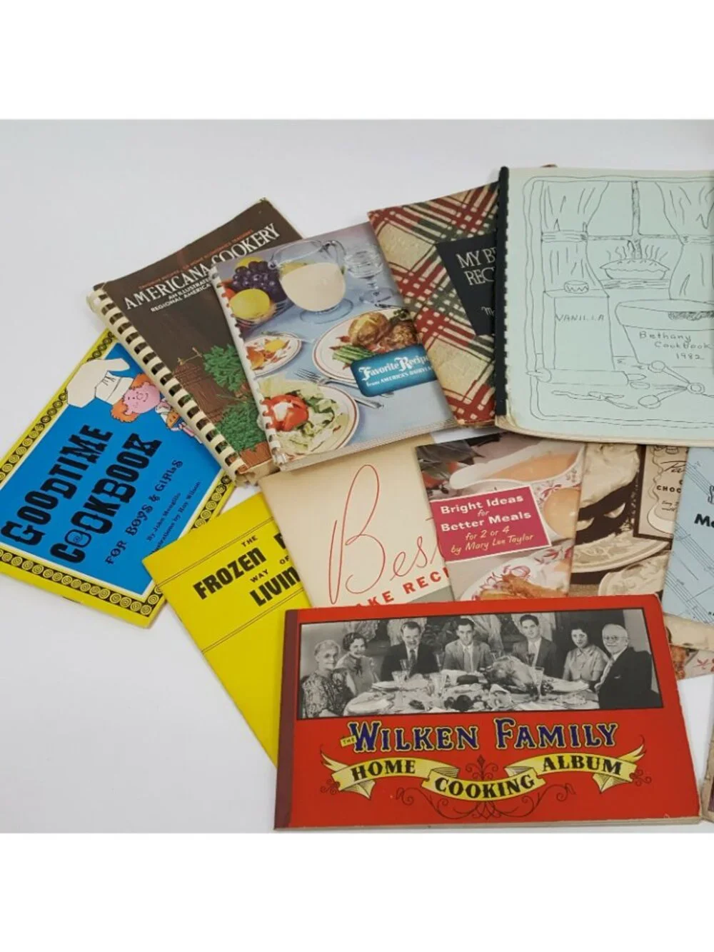 Lot of 19 Vintage Recipes Cookbooks Organization Fundraiser 1950's 1960's Baking